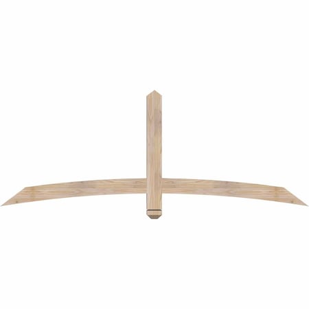 Ekena Millwork Bellingham Smooth Timber Gable Bracket, Douglas Fir, 72"W x 27"H x 3 1/2"D x 3 1/2"F, 9/12 Pitch GBW072X27X0404BEL00SDF